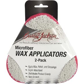 Barrett-Jackson Microfiber Wax and Polish Applicator Pads 5 Inch 2 Pack