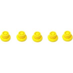 5 Pack Replacement YELLOW SPOUT CAPS Top Hat Style fits # 900302 900092 BLITZ Gas Can Spout Cap fits self venting gas can Aftermarket (SPOUTS NOT INCLUDED)