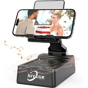 Birthday Gifts for Men Dad Husband Son, Phone Stand with Bluetooth Speaker Wireless, Mens/Women Gifts for Mother/Fathers' Day Anniversary Valentine, Stereo Sound Perfect for Home Outdoors Kitchen