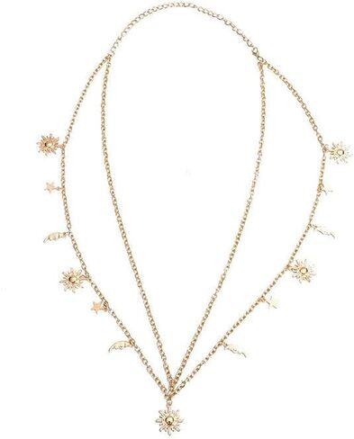 FMR الذهب الطبقات الخصر سلسلة مثير الجسم سلسلة القمر نجمة الخصر سلسلة الشمس قلادة البطن سلسلة مجوهرات ملهى ليلي حزب للنساء والفتيات في سن المراهقة in Kuwait