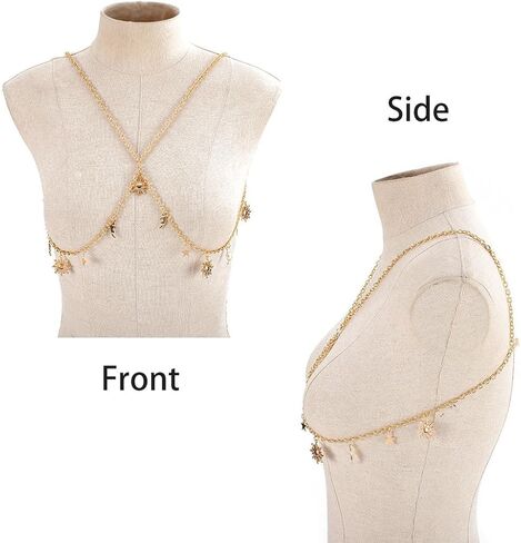 FMR الذهب الطبقات الخصر سلسلة مثير الجسم سلسلة القمر نجمة الخصر سلسلة الشمس قلادة البطن سلسلة مجوهرات ملهى ليلي حزب للنساء والفتيات في سن المراهقة in Kuwait