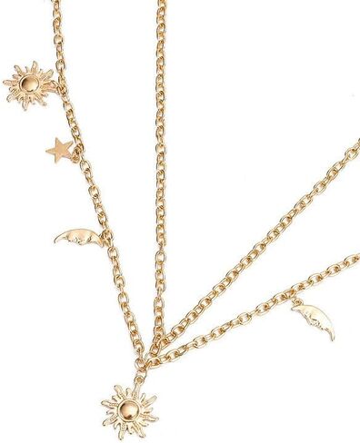 FMR الذهب الطبقات الخصر سلسلة مثير الجسم سلسلة القمر نجمة الخصر سلسلة الشمس قلادة البطن سلسلة مجوهرات ملهى ليلي حزب للنساء والفتيات في سن المراهقة in Kuwait