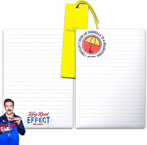 Screen Legends Ted Lasso Journal Set - Bundle with Ted Lasso Brainstorm Notepad, Ted Lasso: Roy Kent Effect Notepad, and Bookmark | Ted Lasso Journal Pack in Saudi Arabia