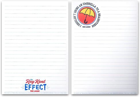 Screen Legends Ted Lasso Journal Set - Bundle with Ted Lasso Brainstorm Notepad, Ted Lasso: Roy Kent Effect Notepad, and Bookmark | Ted Lasso Journal Pack in Saudi Arabia