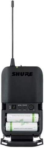 Shure BLX1 Wireless Bodypack Transmitter with On/Off Switch, Adjustable Gain Control, TQG Connector - for use with BLX Wireless Microphone Systems (Receiver Sold Separately) | H8 Band in Saudi Arabia