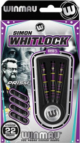 Winmau Simon Whitlock The Wizard 85% Tungsten Edition Professional Tungsten Darts Set with Flights and Stems (Shafts) in Saudi Arabia