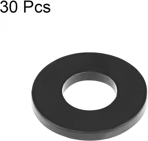 uxcell Rubber Flat Washers 11mm OD 5mm ID 1.2mm Thickness for Faucet Pipe Water Hose, Pack of 30 in Saudi Arabia