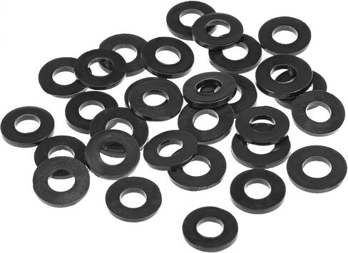 uxcell Rubber Flat Washers 11mm OD 5mm ID 1.2mm Thickness for Faucet Pipe Water Hose, Pack of 30 in Saudi Arabia
