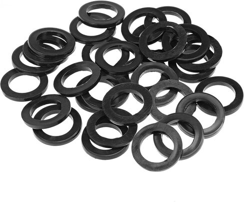 uxcell Rubber Flat Washers 11mm OD 5mm ID 1.2mm Thickness for Faucet Pipe Water Hose, Pack of 30 in Saudi Arabia