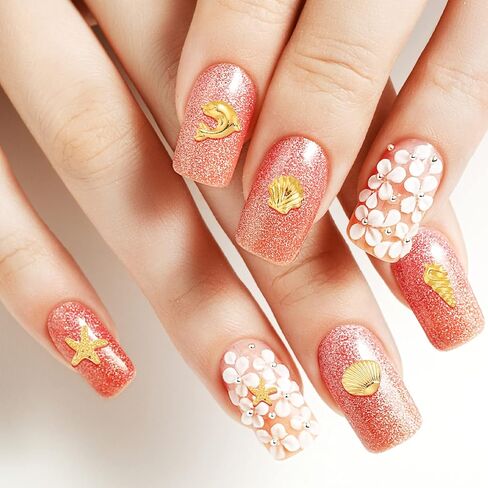 Loopeer 2000 جهاز كمبيوتر شخصى المحيط تحت عنوان الراتنج الحشو الصيف الذهب قذيفة نجم البحر صدف سبائك الايبوكسي الراتنج الإمدادات البسيطة البحر الراتنج ملء السحر لمسمار الفن صنع المجوهرات الحرفية in Kuwait