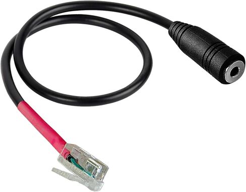 محول سماعة رأس لسماعة رأس 2.5 مم، مقبس أنثى 2.5 مم إلى كابل توصيل ذكر RJ9 محول هاتف لـ Yealink T20P T21P T26P T23G T46G T48G T42S T46S Avaya 1608 9608 9611 هواتف مكتب باناسونيك سنوم in Kuwait