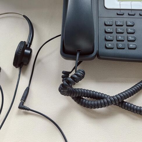 محول سماعة رأس لسماعة رأس 2.5 مم، مقبس أنثى 2.5 مم إلى كابل توصيل ذكر RJ9 محول هاتف لـ Yealink T20P T21P T26P T23G T46G T48G T42S T46S Avaya 1608 9608 9611 هواتف مكتب باناسونيك سنوم in Kuwait