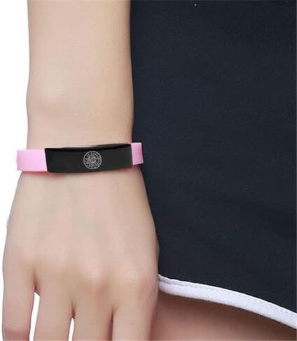 Tetragrammaton Pentacle Pentagram Name of God Amulet Symbol Silicone Bracelet Spiritual Protection Sacred Geometry Bangle Wristband Solomon Talisman Jewelry for Adults Teens, Adjustable in Saudi Arabia