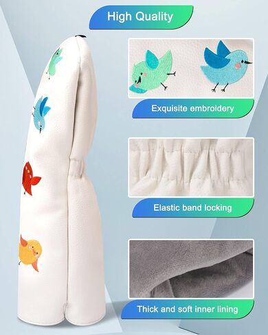 Golf Club Covers for Woods and Drivers, Birdie Driver Headcover,Birds Golf Head Covers,Golf Headcovers 3pcs in Saudi Arabia