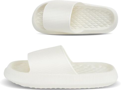 Pillow Slippers for Women and Men Quick Drying Thick Sole Shower Slides Non Slip House Bathroom Ultra Cushion Beach Sandals Lightweight in Saudi Arabia
