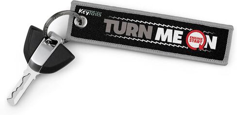 سلاسل مفاتيح KEYTAILS، علامة مفاتيح عالية الجودة للدراجات النارية، سكوتر، ATV، UTV [Turn Me On، Ride Me] أحمر in Kuwait