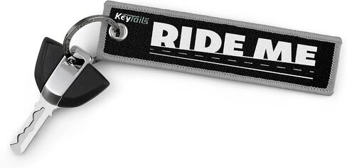 سلاسل مفاتيح KEYTAILS، علامة مفاتيح عالية الجودة للدراجات النارية، سكوتر، ATV، UTV [Turn Me On، Ride Me] أحمر in Kuwait