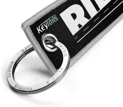 سلاسل مفاتيح KEYTAILS، علامة مفاتيح عالية الجودة للدراجات النارية، سكوتر، ATV، UTV [Turn Me On، Ride Me] أحمر in Kuwait