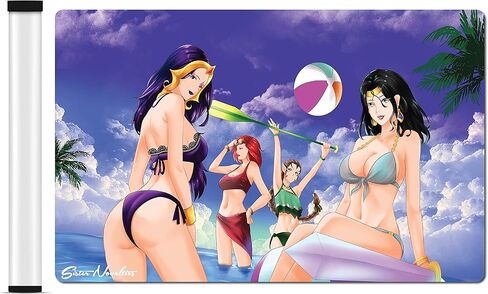 بساط لعب MTG (بساط لعب للرسوم المتحركة مع تخزين أنبوبي لمفرش اللعب) بساط لعب TCG من المطاط السميك من النيوبرين MTG مع خياطة قفل الغطاء، ملحقات MTG، ملحقات Magic The Gathering in Kuwait