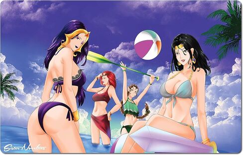 بساط لعب MTG (بساط لعب للرسوم المتحركة مع تخزين أنبوبي لمفرش اللعب) بساط لعب TCG من المطاط السميك من النيوبرين MTG مع خياطة قفل الغطاء، ملحقات MTG، ملحقات Magic The Gathering in Kuwait