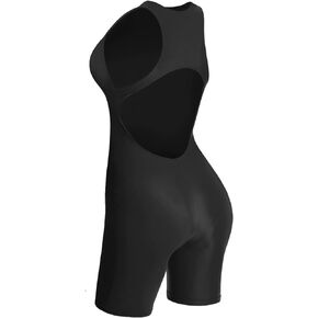 speerise Women’s Backless Romper One Piece Sleeveless Racerback Jumpsuit Shorts for Workout