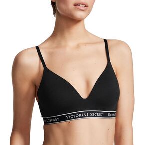 Victoria's Secret Lightly Lined Wireless T Shirt Bra, Moderate Coverage, Adjustable Straps, Smoothing, Bras for Women, Black (32DDD)
