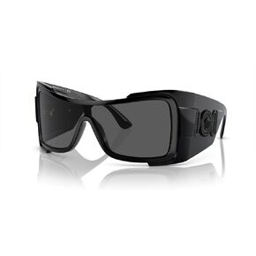 Versace VE4451 GB1/87 Sunglasses Black/Dark Grey Shield 127mm