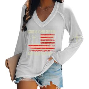God's Children are Not for Sale Shirt Christian V Neck Shirts for Women with Sayings Faith Inspirational Shirts