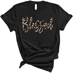 Love in Faith | Blessed Leopard Short Sleeve | Graphic Christian T-Shirts | Faith-Based Apparel | Black | Unisex | X-Large