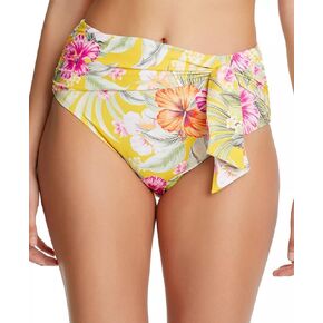 Bleu by Rod Beattie Paradiso High Waist Draped Tie Bikini Bottoms Women's Swimsuit Canary Gold