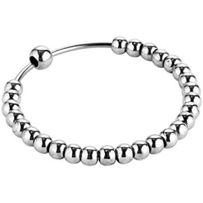Imagine Mart Sikh Religious Simran Beads Kada For Men & Women Silver (2-8)