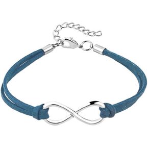 Handmade Wristband Rope Matching Friendship Leather Infinity Bracelet