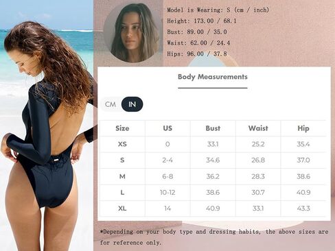 بدلة سباحة نسائية من قطعة واحدة من BERLOOK، بأكمام طويلة، بدلة سباحة لركوب الأمواج in Kuwait