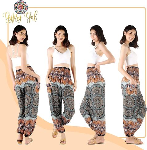 ملابس صيفية للسيدات من Gypsy Gal Boho Harem Pants Yoga Hippie in Kuwait