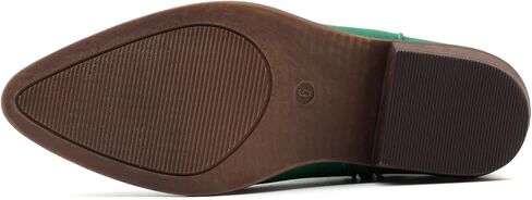 أحذية ANJOUFEMME الغربية للسيدات من رعاة البقر راعية البقر، أحذية طويلة بطول الكاحل مطرزة بمقدمة مستديرة in Kuwait