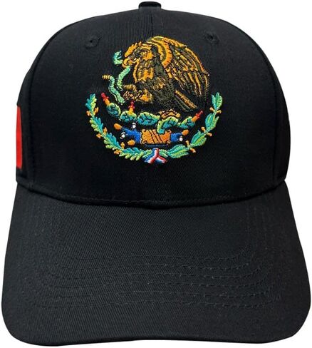 قبعة المكسيكي المكسيكي النسر الفيدرالي التطريز Snapback شقة بيل قبعة بيسبول أسود أبيض in Saudi Arabia