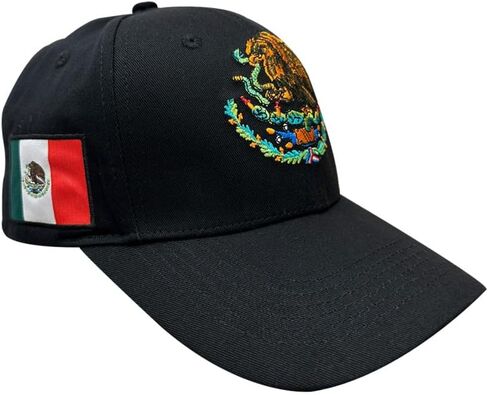 قبعة المكسيكي المكسيكي النسر الفيدرالي التطريز Snapback شقة بيل قبعة بيسبول أسود أبيض in Saudi Arabia