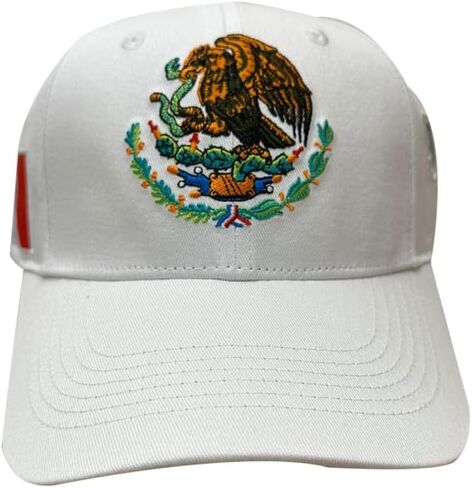 قبعة المكسيكي المكسيكي النسر الفيدرالي التطريز Snapback شقة بيل قبعة بيسبول أسود أبيض in Saudi Arabia