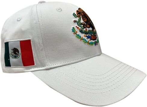 قبعة المكسيكي المكسيكي النسر الفيدرالي التطريز Snapback شقة بيل قبعة بيسبول أسود أبيض in Saudi Arabia