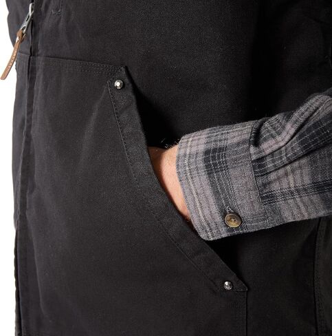 Smith's Workwear Men's Sherpa-Lined Duck Vest, Black in Saudi Arabia