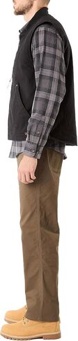 Smith's Workwear Men's Sherpa-Lined Duck Vest, Black in Saudi Arabia