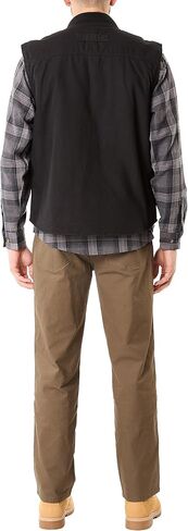 Smith's Workwear Men's Sherpa-Lined Duck Vest, Black in Saudi Arabia