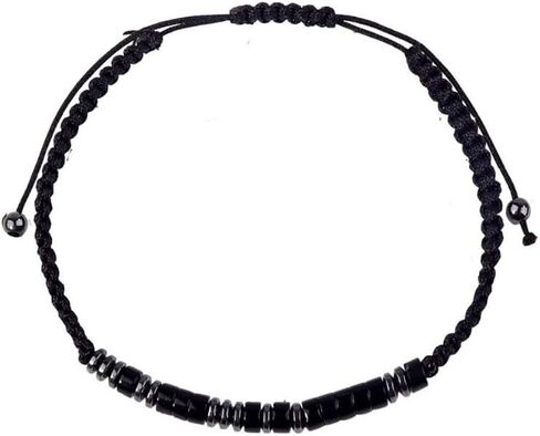 To My Son/Grandson Bracelet, Morse Code Bracelets with Warm Message Card I Love You for Men Boy Women Girl Daughter, Adjustable Obsidian Braided Inspirational Love Bracelets, Meaningful Gifts in Saudi Arabia