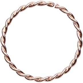 Twist Rope Steel Bendable Nose Hoop Cartilage Size 20GA 3/8" Little Aiden
