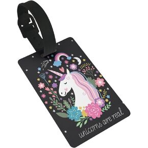 Abstract Elk Luggage Tags Funny Name ID Card Suitcase Identifier Ladies Men Women Travel Bag Tags