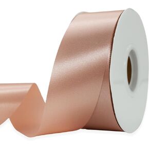 Black Ribbon 1-1/2 Inch x 50 Yards Satin Ribbon Single Face Ribbon for Crafts, Gift Wrapping, Floral Bouquet, Weddings, and Decorations, with Spool