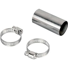 1 Set Heater Exhaust Pipe Connector Air Diesel Parking Heater，24mm Stainless Steel Gas Vent Hose With Clamps For Webasto Diesel Heater