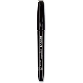 Universal UNV07074 Fine Bullet Tip Pen-Style Permanent Marker - Black (60/Pack)