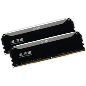 OLOy DDR4 RAM 16GB (2x8GB) Piano Black Blade 3600 MHz CL18 1.35V 288-Pin Desktop Gaming UDIMM (MD4U0836180BRQDE)