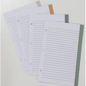Lined Paper Refill Pack for Prayer Journal Binder - 4 colors